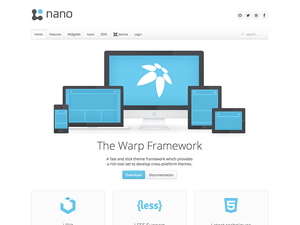 وب سایت آماده شرکتی nano3 برای جوملا