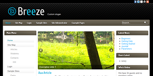 وب سایت تجاری برای جوملا 2.5 - Breeze