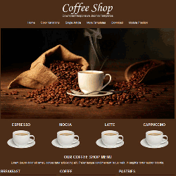 قالب حرفه ای جوملا 3 رایگان برای کافی شاپ ها - Coffee Shop