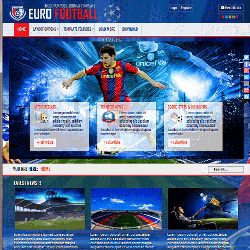 قالب رایگان جوملا 3 برای باشگاه های فوتبال - Euro Football