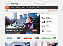 وب سایت آماده جوملا برای شرکت ها و کسب و کار اینترنتی - Avenue