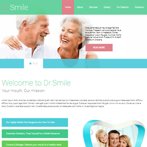 قالب جدید و زیبای پزشکی جوملا 3 - Dr.Smile