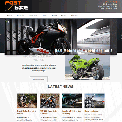 قالب سایت فروش موتور سیکلت برای جوملا 3 - Fast Bike