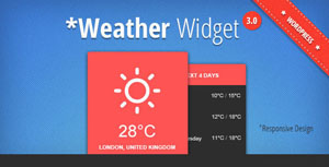 وضعیت آب و هوا برای وردپرس - Weather Widget